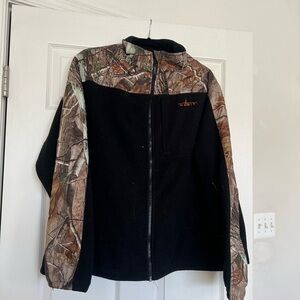 Men's Black and Camo Lightweight Jacket